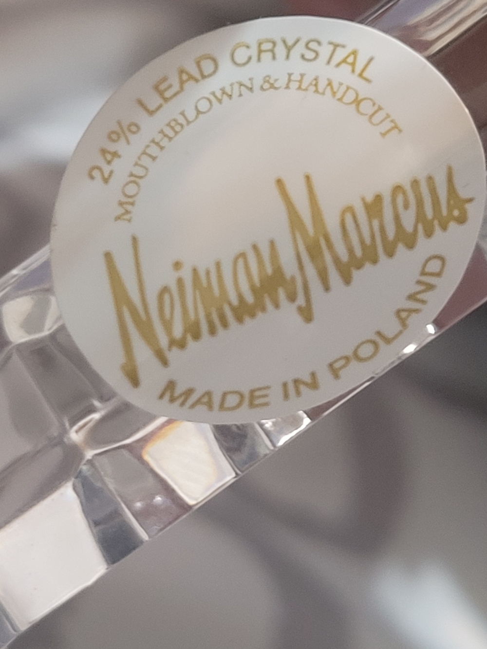 Neiman Marcus crystal 4-item set Knife Rest Holders Vintage - Picture 3 of 7